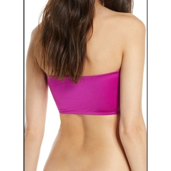 Free People Camila Bandeau Purple Pink NWT - Picture 3 of 9